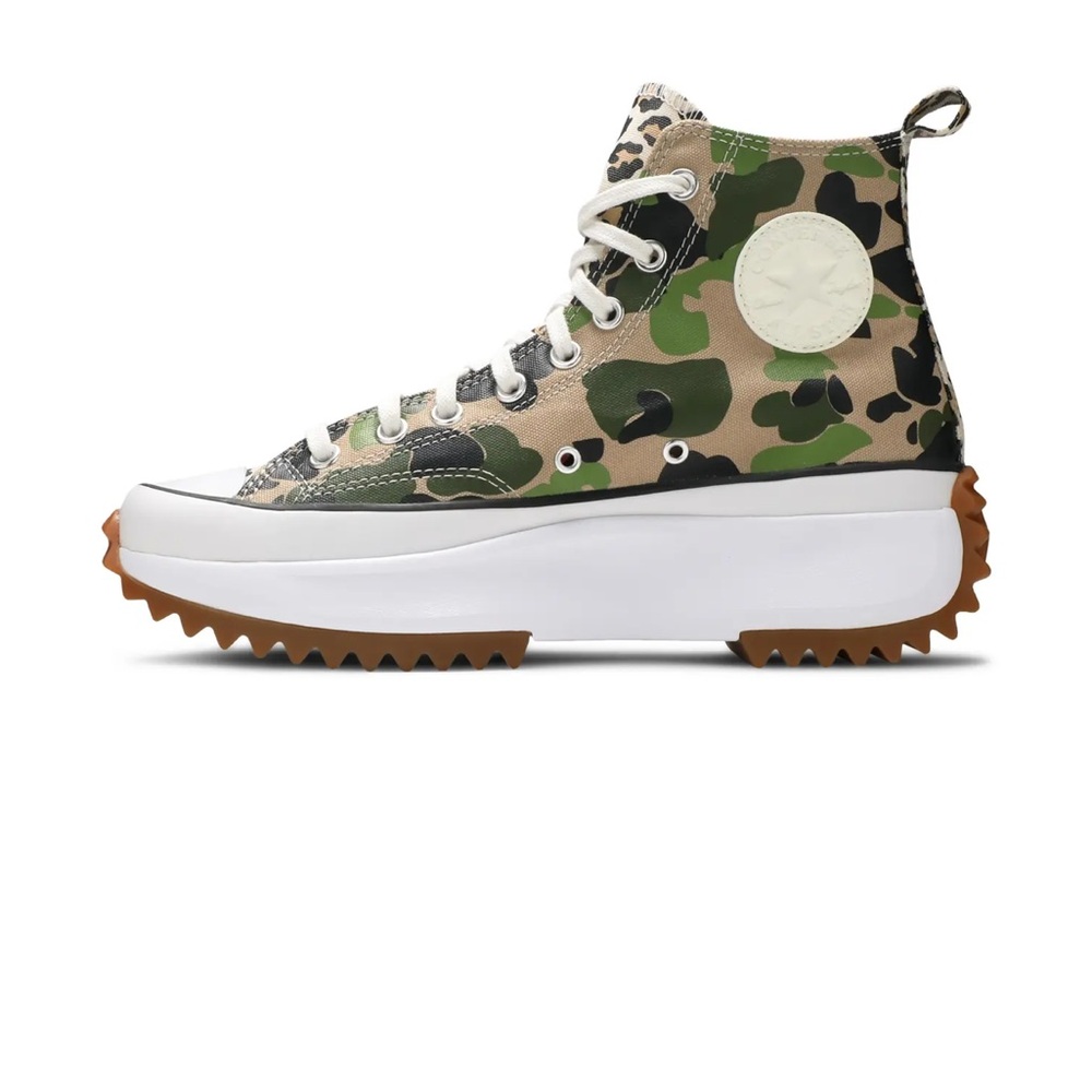 Camouflage High-Top Sneakers